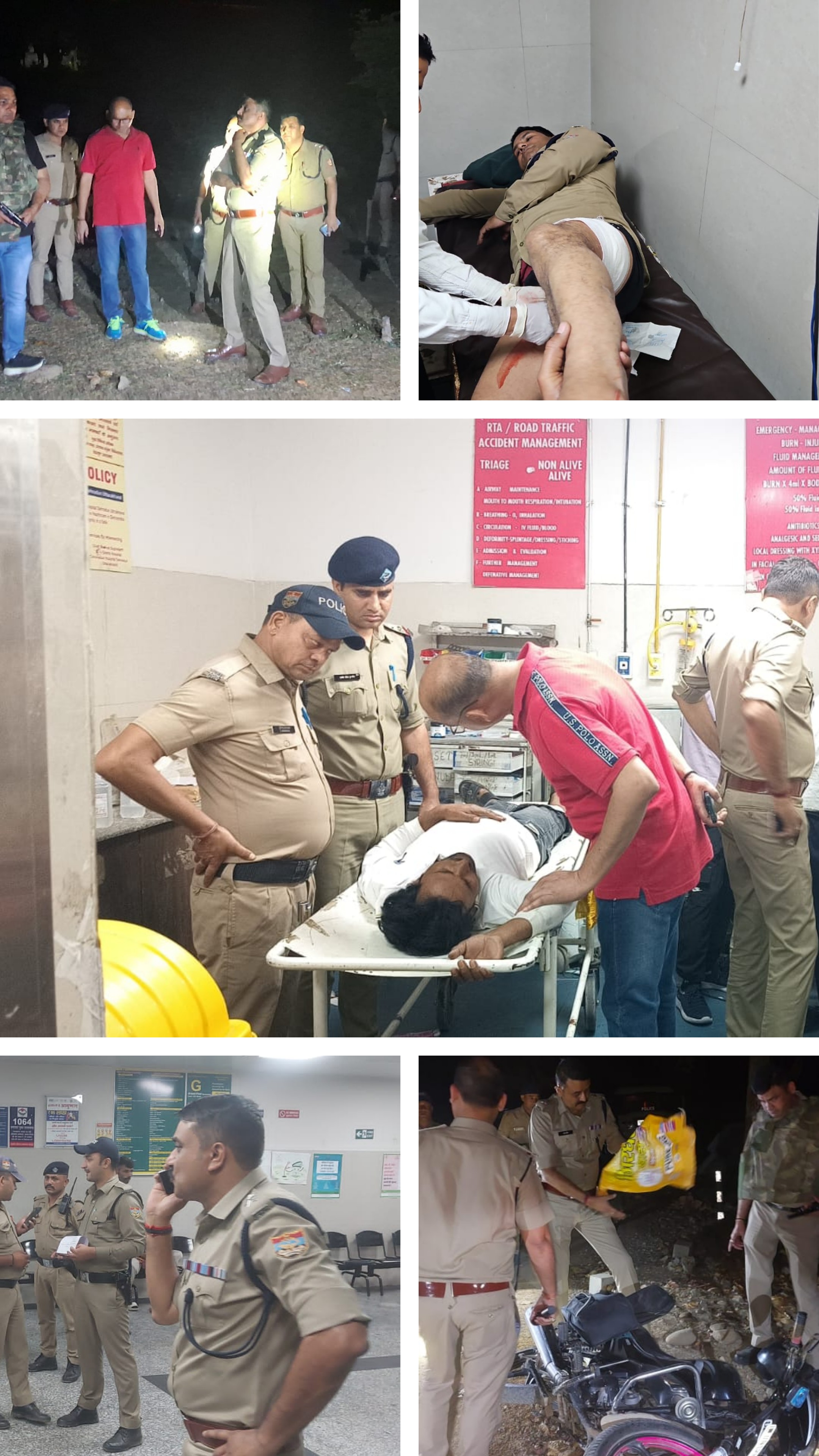 देहरादून पुलिस ने बसंत विहार लूट के दो अभियुक्तों को मुठभेड़ में किया गिरफ्तार , एसआई घायल