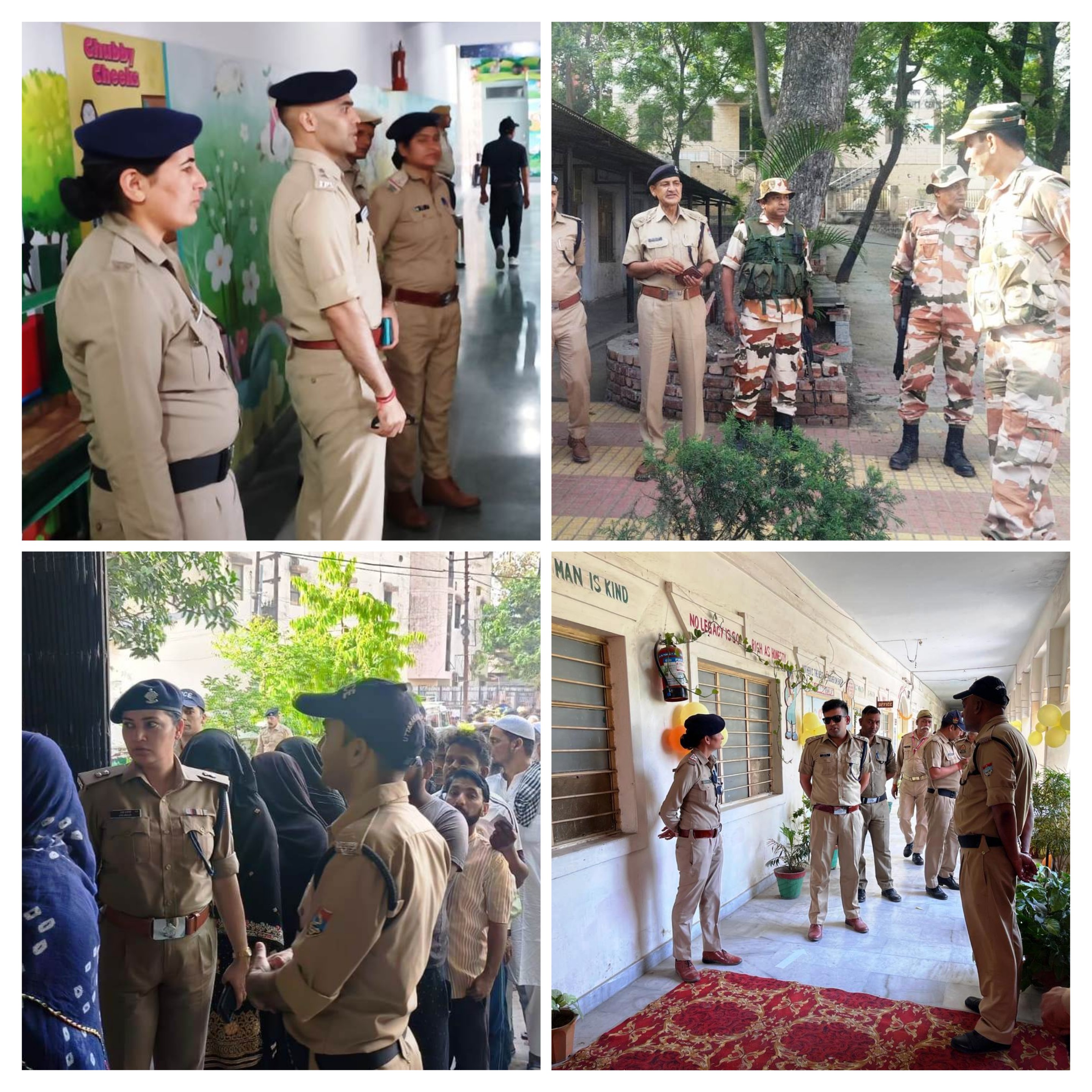 पुलिस कप्तान लोकेश्वर ने किया मतदान केंद्रों का निरीक्षण