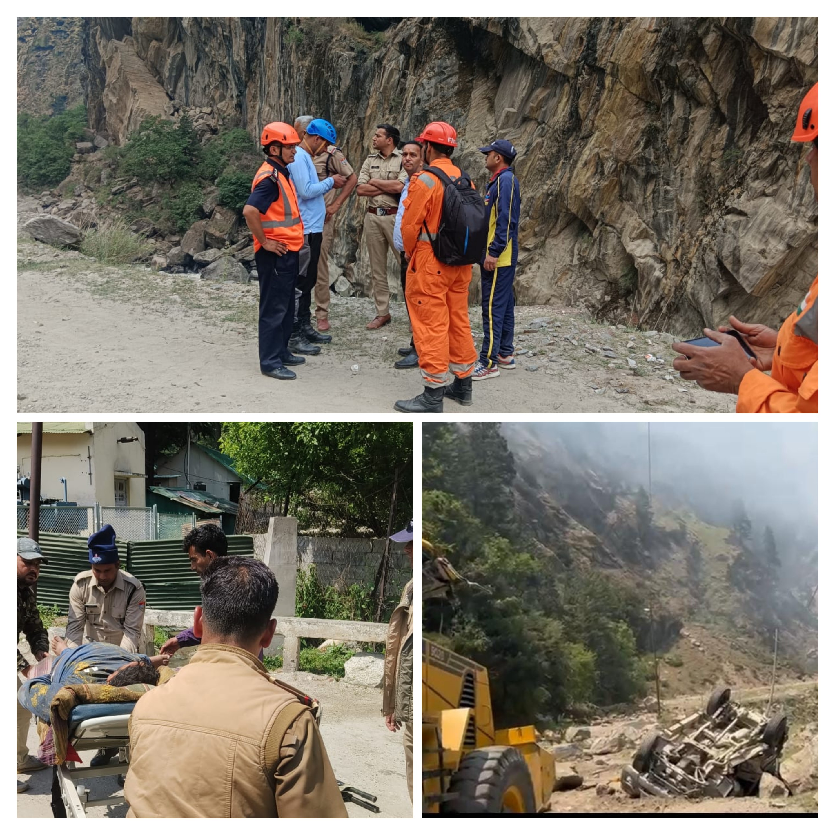 डबरानी के पास पहाड़ो से गिरी चट्टान की चपेट में आने से 1 की मौत,8 घायल, डबरानी मार्ग किया पुनः सुचारू