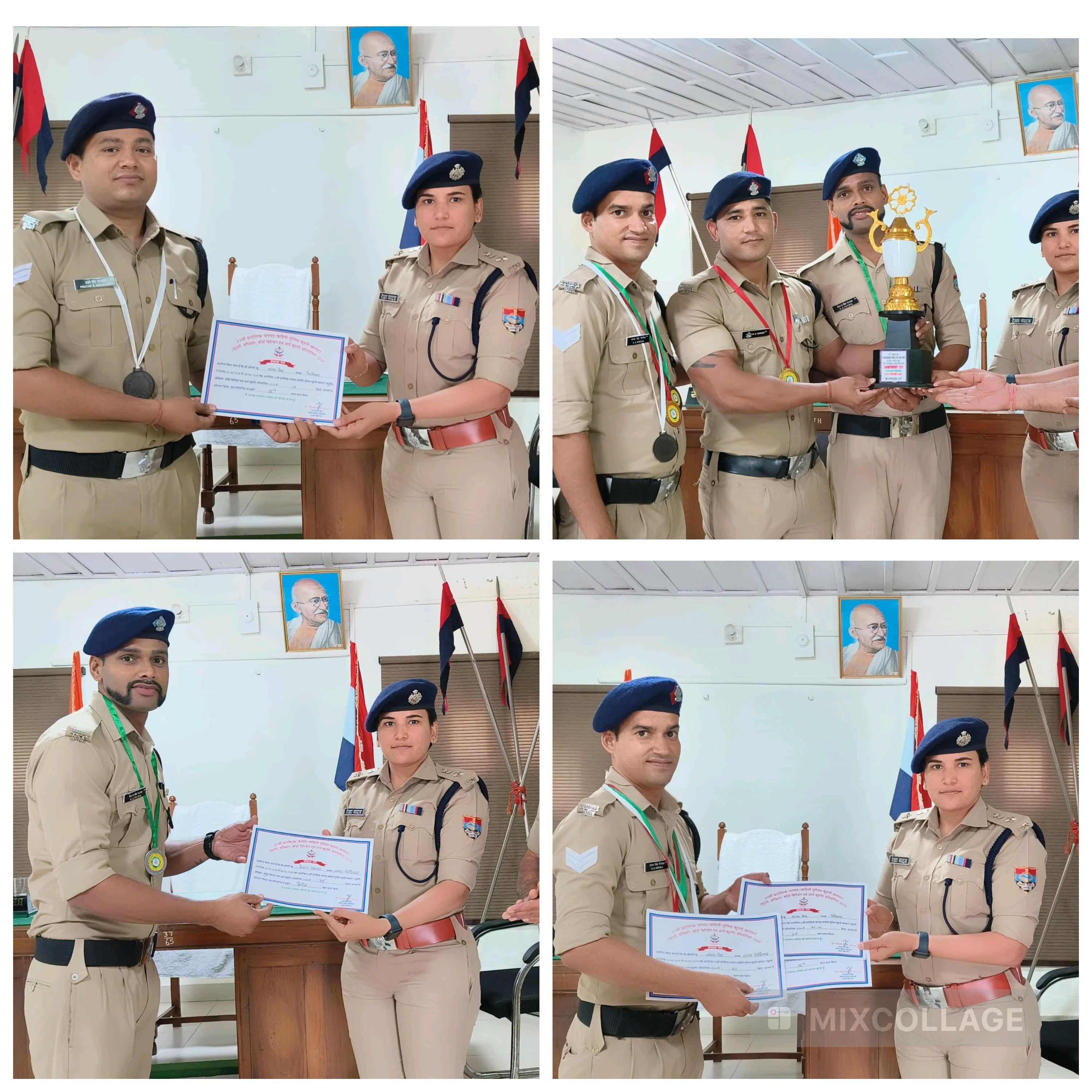 पुलिस कुश्ती क्लस्टर में विजेता खिलाड़ियों को एसपी रेखा यादव ने दी शुभकामनाएं