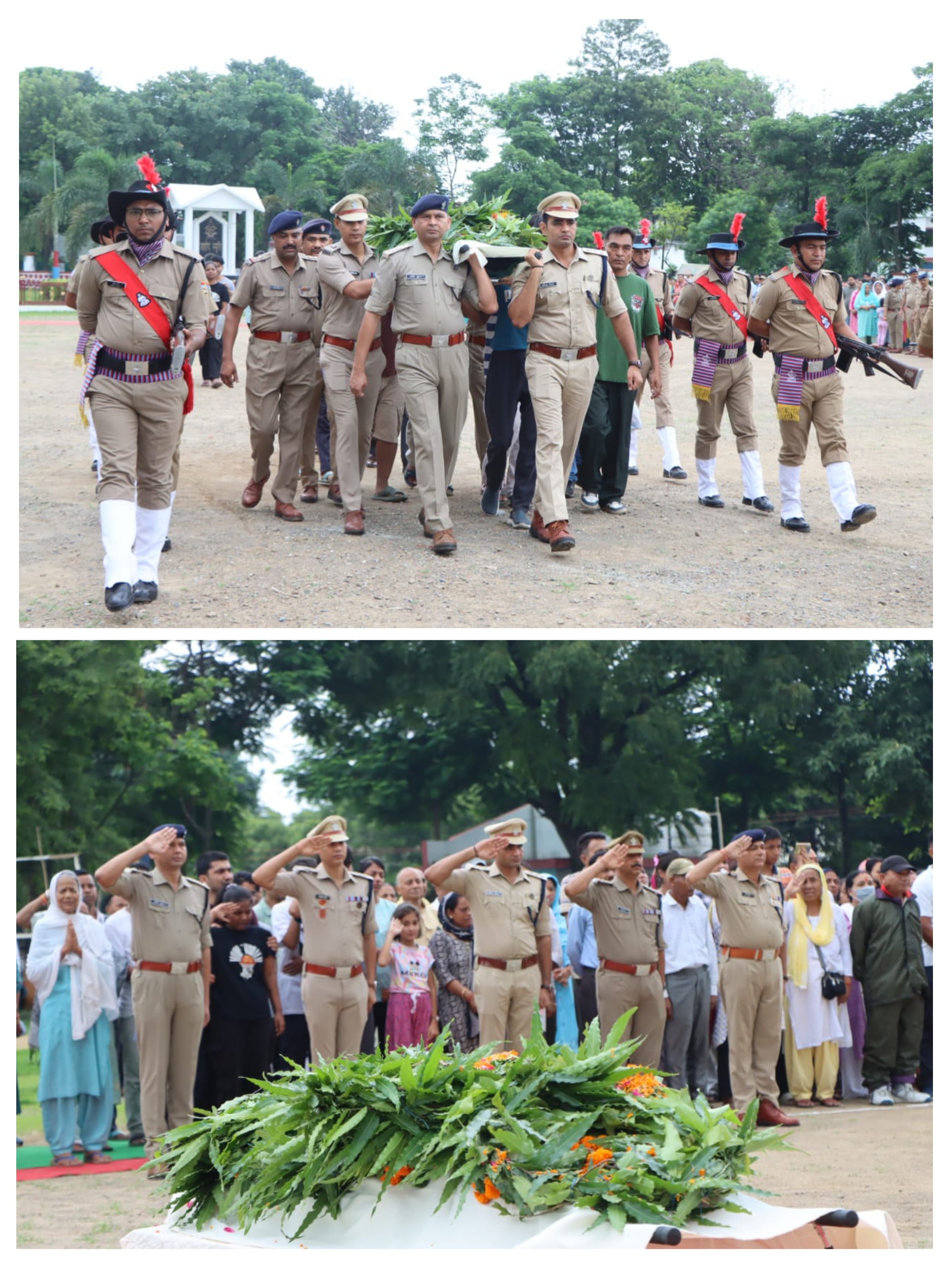 देहरादून पुलिस ने दिवंगत एएसआई को दी श्रद्धांजलि