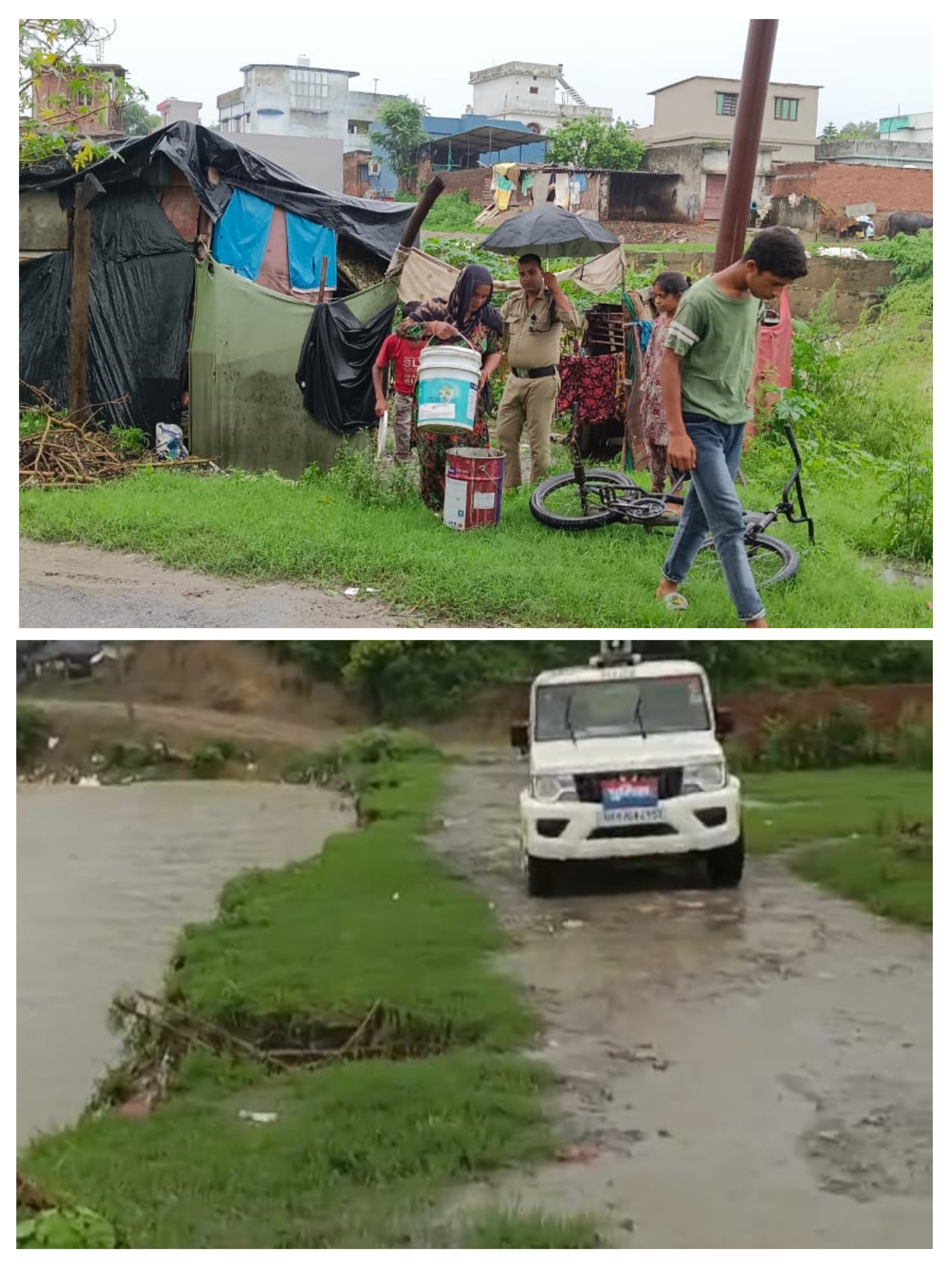 नदी के पास न जाने को लाउड हेलरो से किया सतर्क