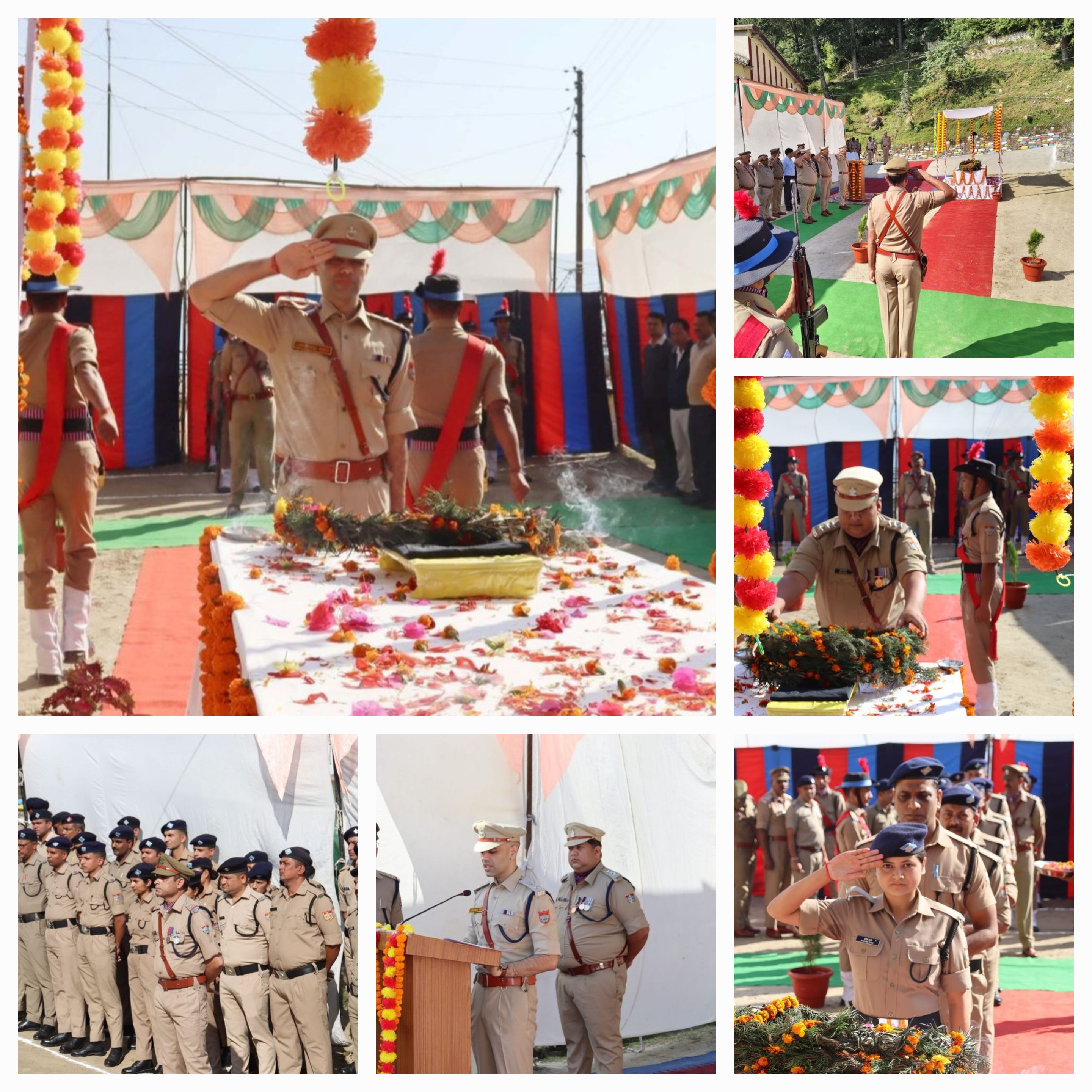 *पुलिस स्मृति दिवस के मौके पर पुलिस कप्तान पौड़ी ने दी वीर शहीदों को श्रद्धांजलि