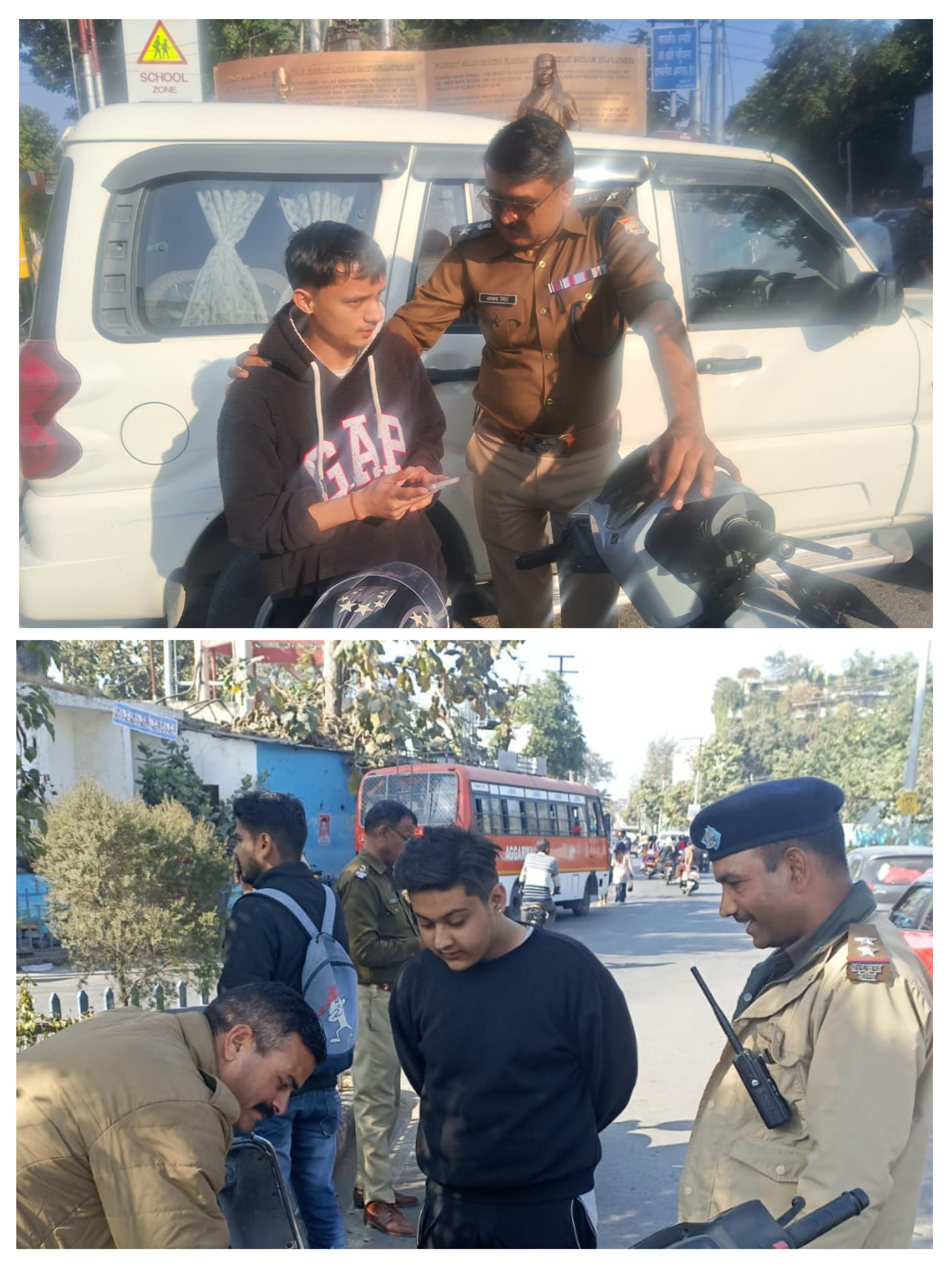 पुलिस कप्तान ने लांच किया यातायात तोड़ने वालों के खिलाफ अभियान, 198 युवाओं का चालान, अभिभावको को बच्चो को नियम पढ़ाने की दी सीख