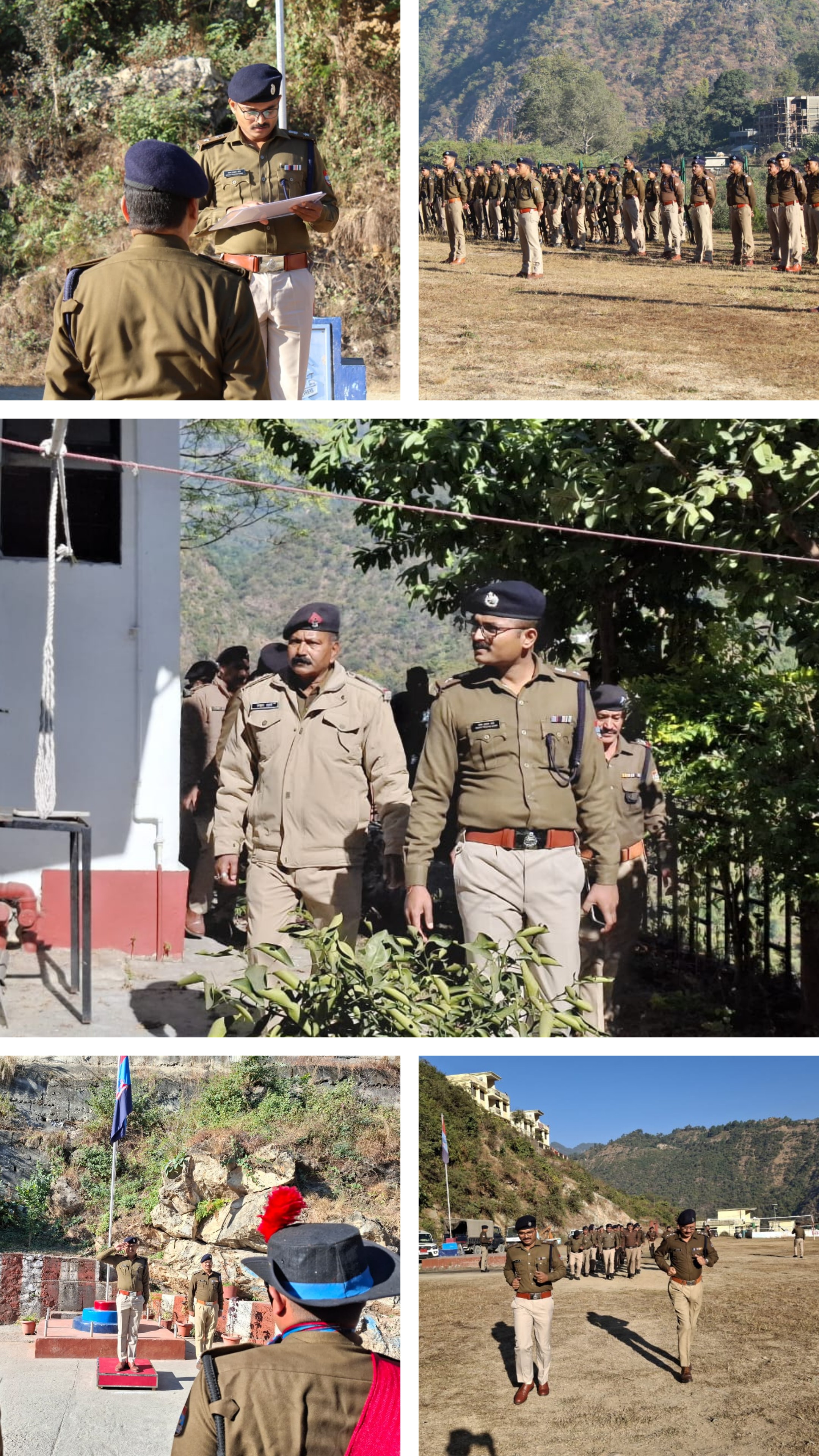 पुलिस कप्तान अक्षय ने किया साप्ताहिक परेड का निरीक्षण