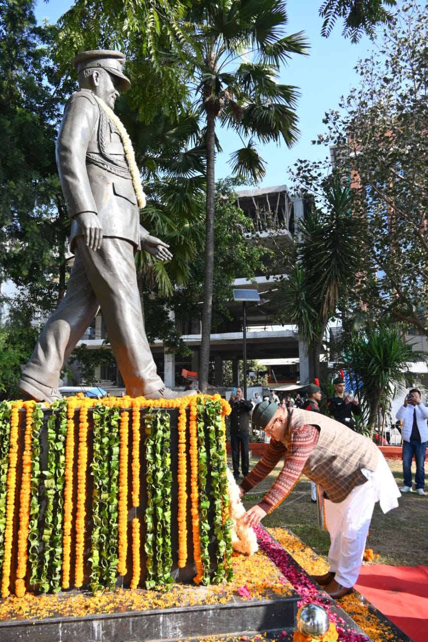 सैनिक कल्याण मंत्री गणेश जोशी ने दी सीडीएस जनरल बिपिन रावत की तृतीय पुण्यतिथि पर भावपूर्ण श्रद्धांजलि