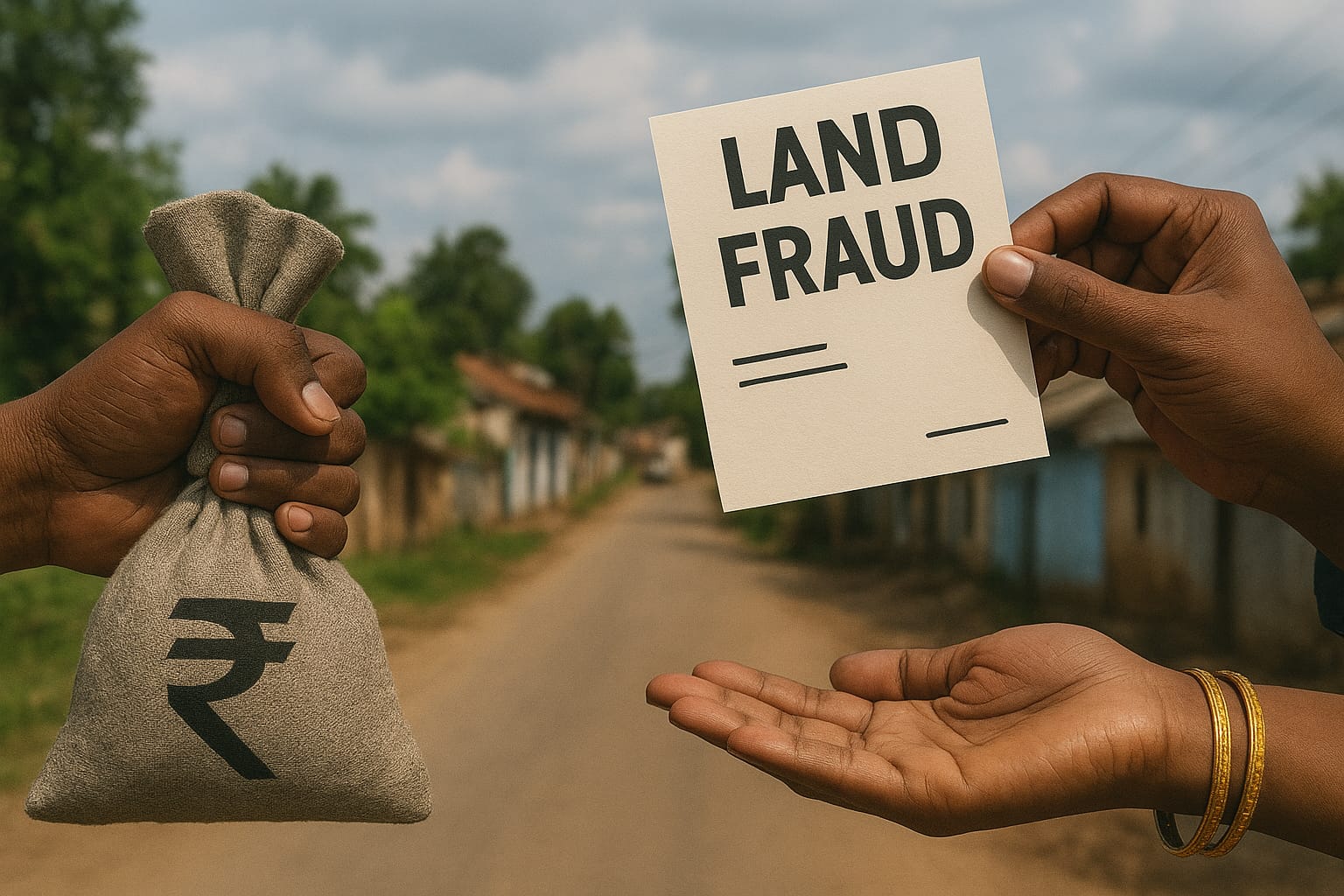 जमीन बेचने के नाम पर 15 लाख ऐंठने वाले को पुलिस ने तामील किया नोटिस
