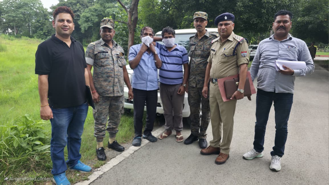 1 करोड़ की साइबर ठगी करने वाले पिता पुत्र रांची से गिरफ्तार