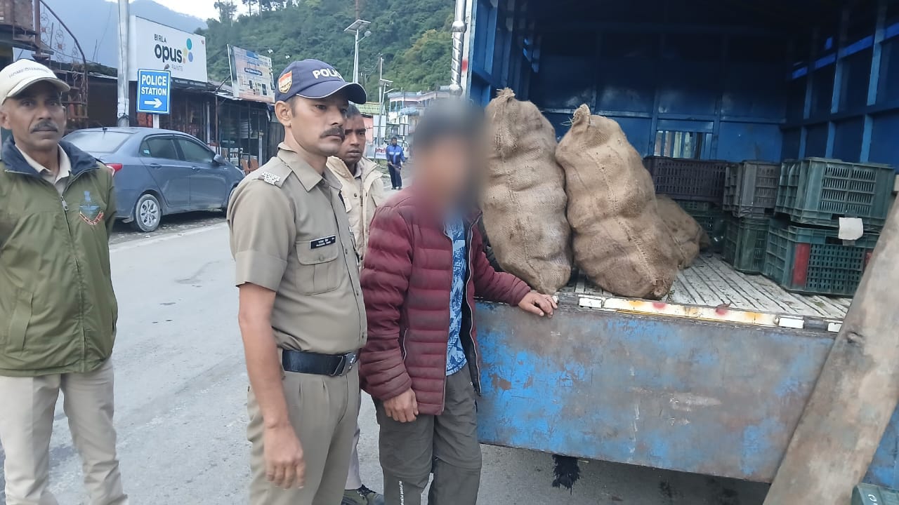 कांजल-कांठ की लकड़ी की तस्करी करते दो तस्कर गिरफ्तार