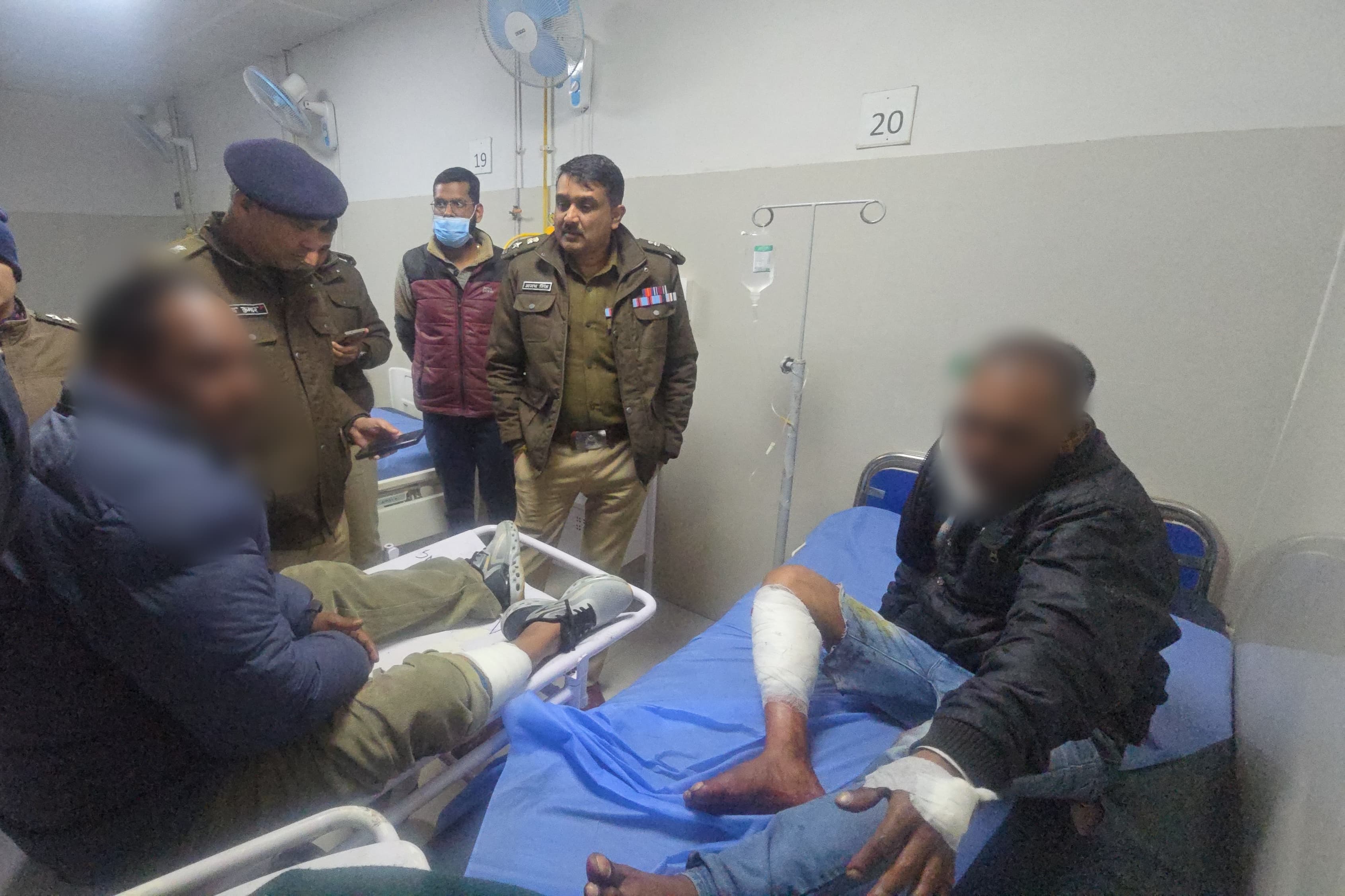 तिब्बती मार्किट के पास युवक को गोली मारने वाले 2 बदमाश मुठभेड़ में गिरफ्तार