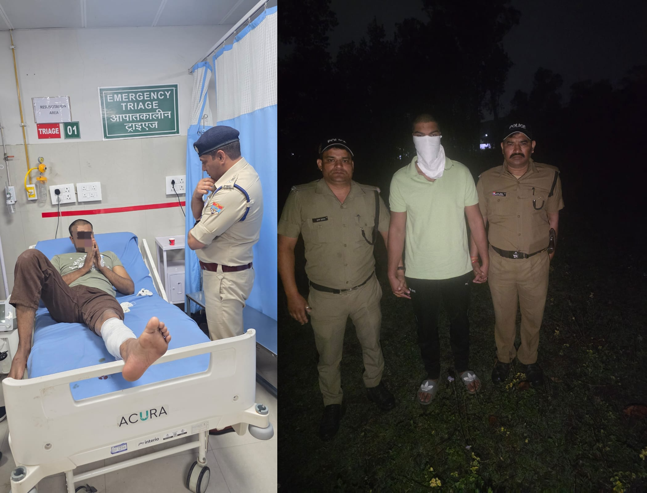 सेवानिवृत्त ब्रिगेडियर की हत्या में शामिल 2 अभियुक्त मुठभेड़ में गिरफ्तार