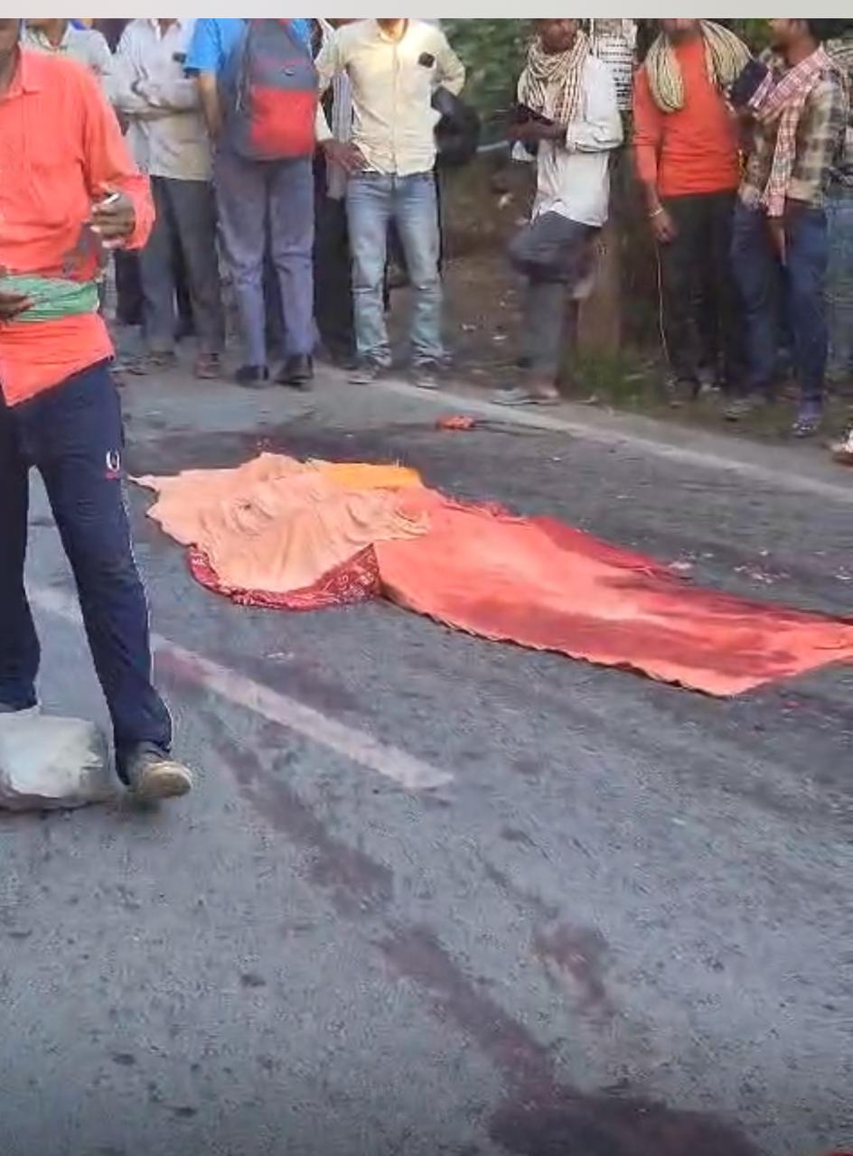कंवली रोड में भयानक सड़क हादसा, डंपर ने एक मजदूर को कुचला