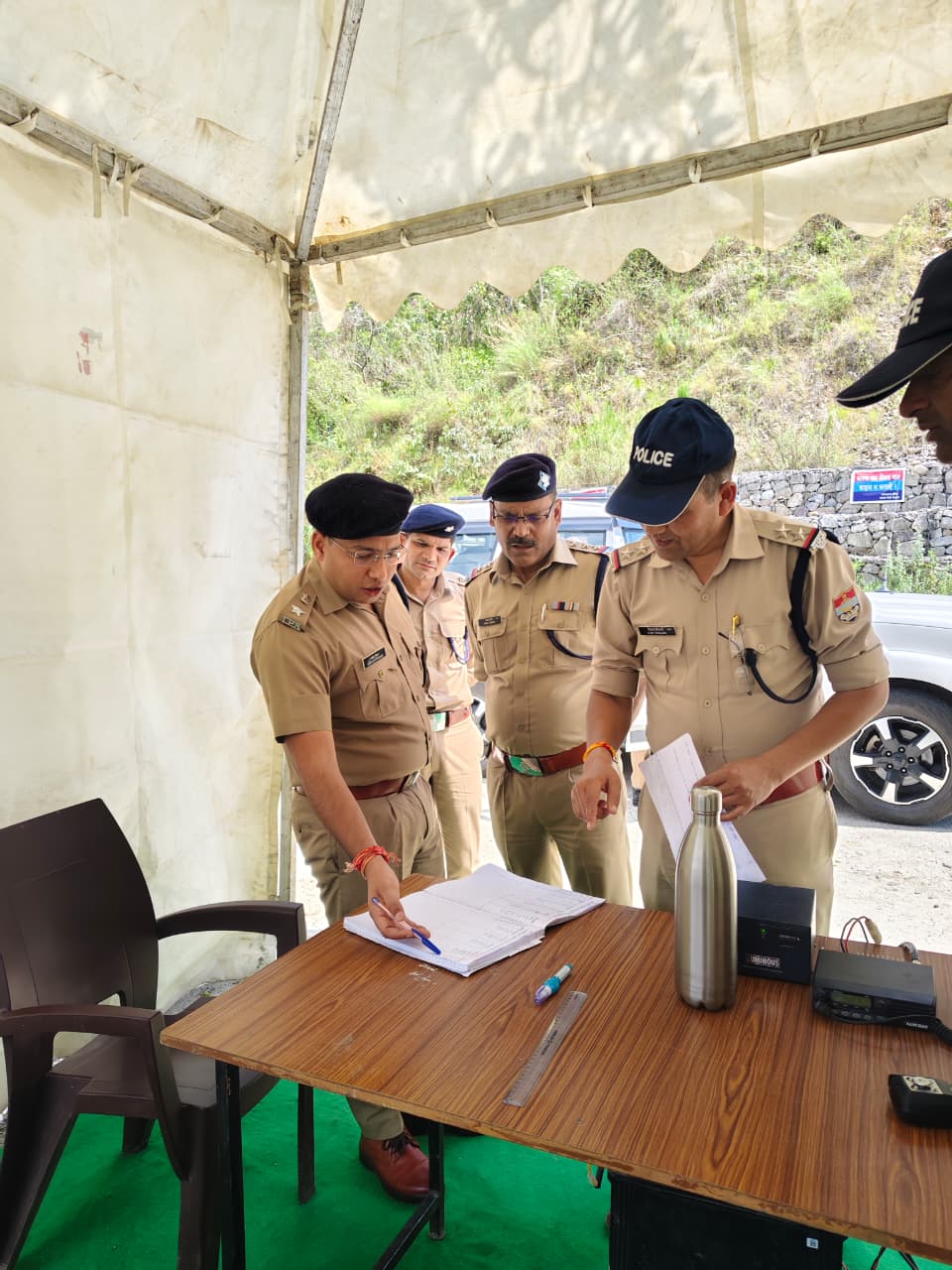 चारधाम यात्रा को लेकर एसएसपी सर्वेश पंवार ने किया ग्राउंड निरीक्षण