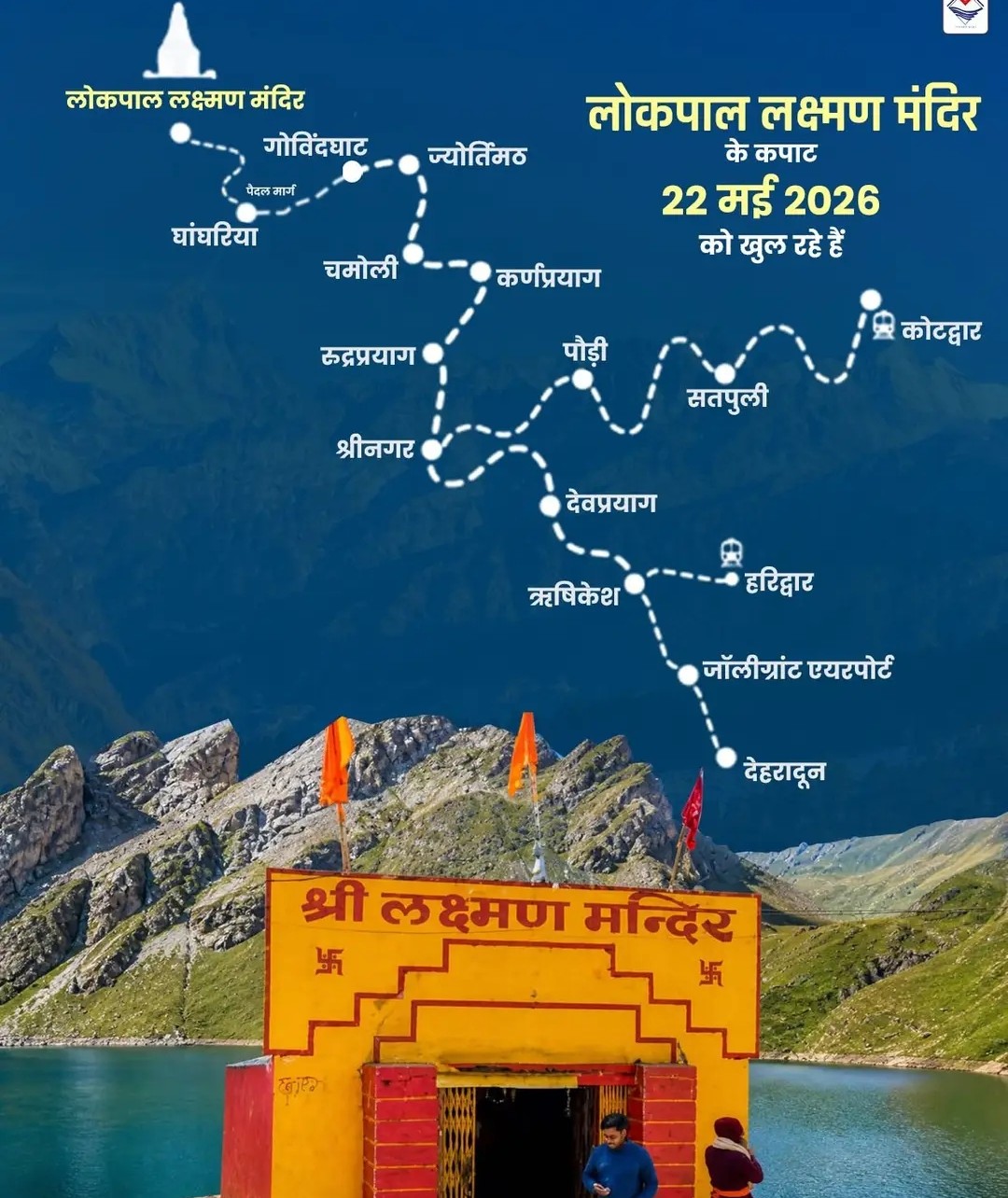 श्रद्धालुओं के लिए खुले लोकपाल लक्षमण मंदिर के कपाट