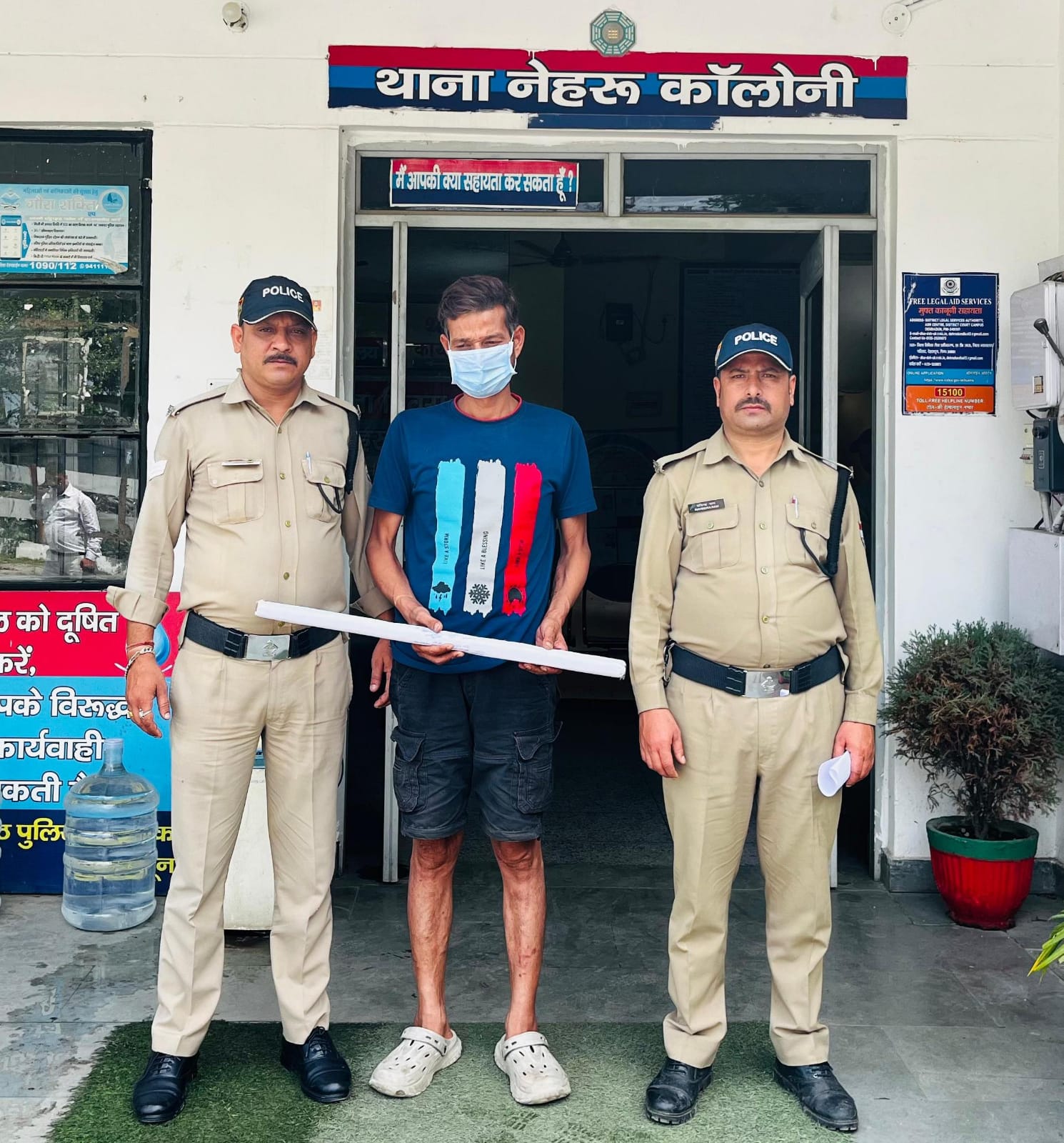 साथियों संग एक व्यक्ति को लोहे की रॉड व बेसबॉल डंडे से मारने वाला फरार गिरफ्तार
