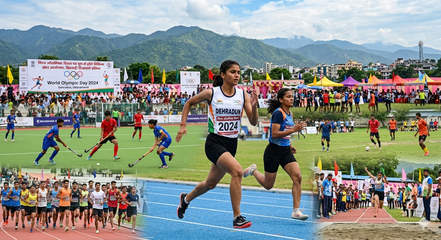 *स्लग - विश्व ओलम्पिक दिवस पर दून में होंगे विभिन्न खेल आयोजन, खिलाड़ी दिखाएंगे प्रतिभा*