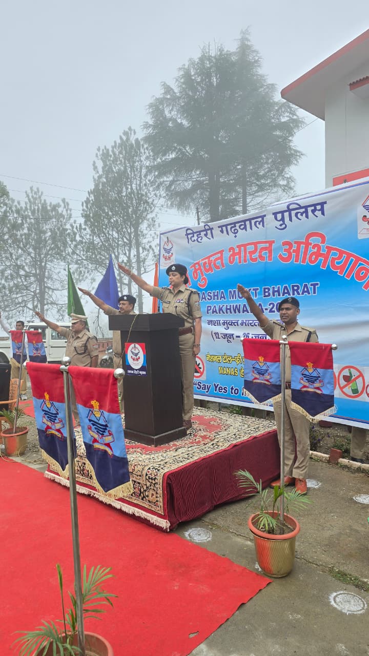 कप्तान श्वेता ने टीम संग टिहरी को नशामुक्त बनाने का लिया संकल्प