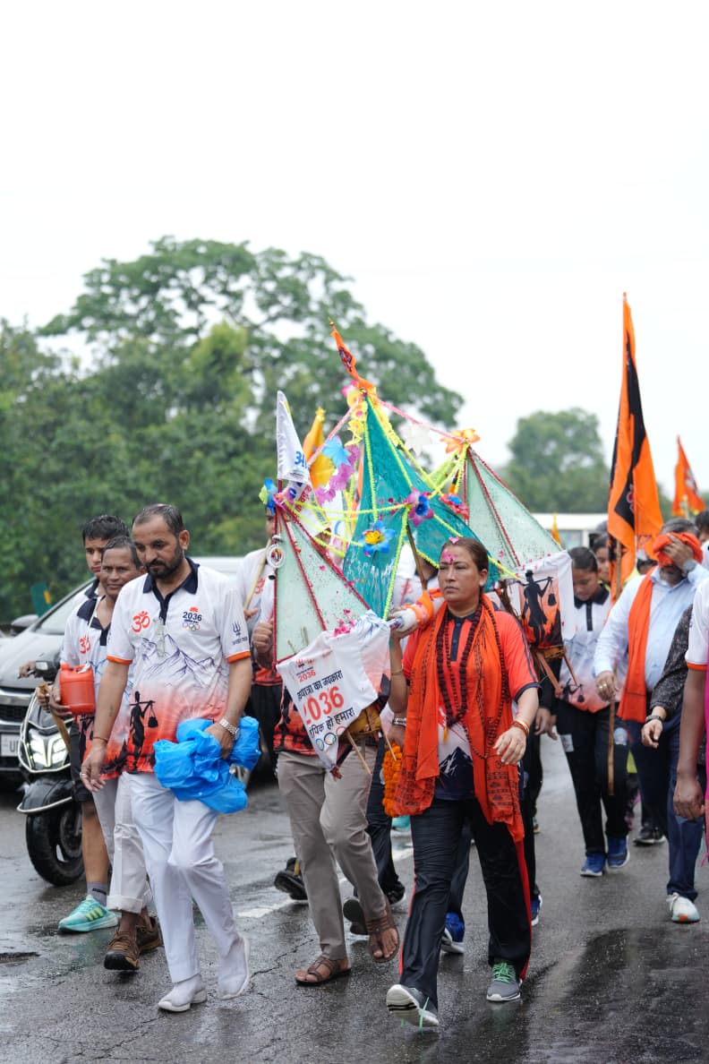 2036 ओलंपिक की भारत में मेजबानी के संकल्प को लेकर रेखा आर्या ने उठाई 'कांवड़ यात्रा'*

