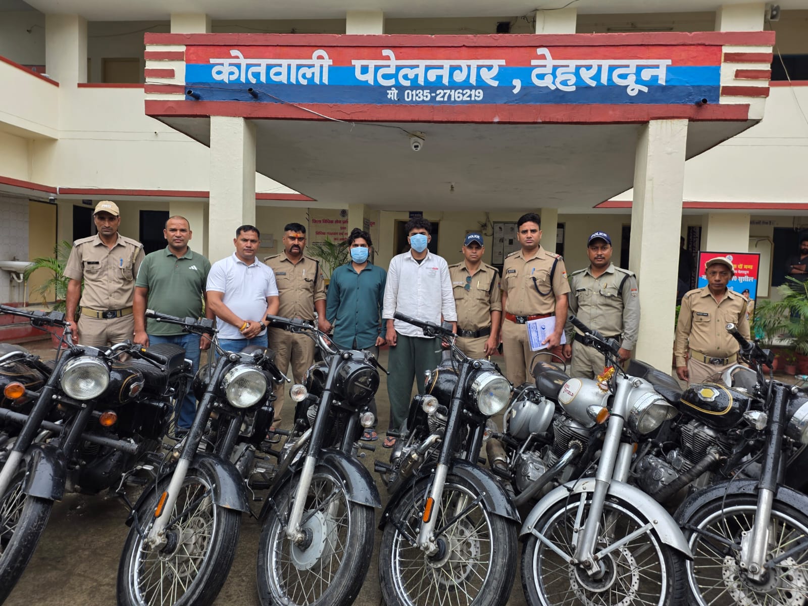 13 दोपहिया वाहनों की चोरी का खुलासा, रैपिडो चालक समेत दो गिरफ्तार