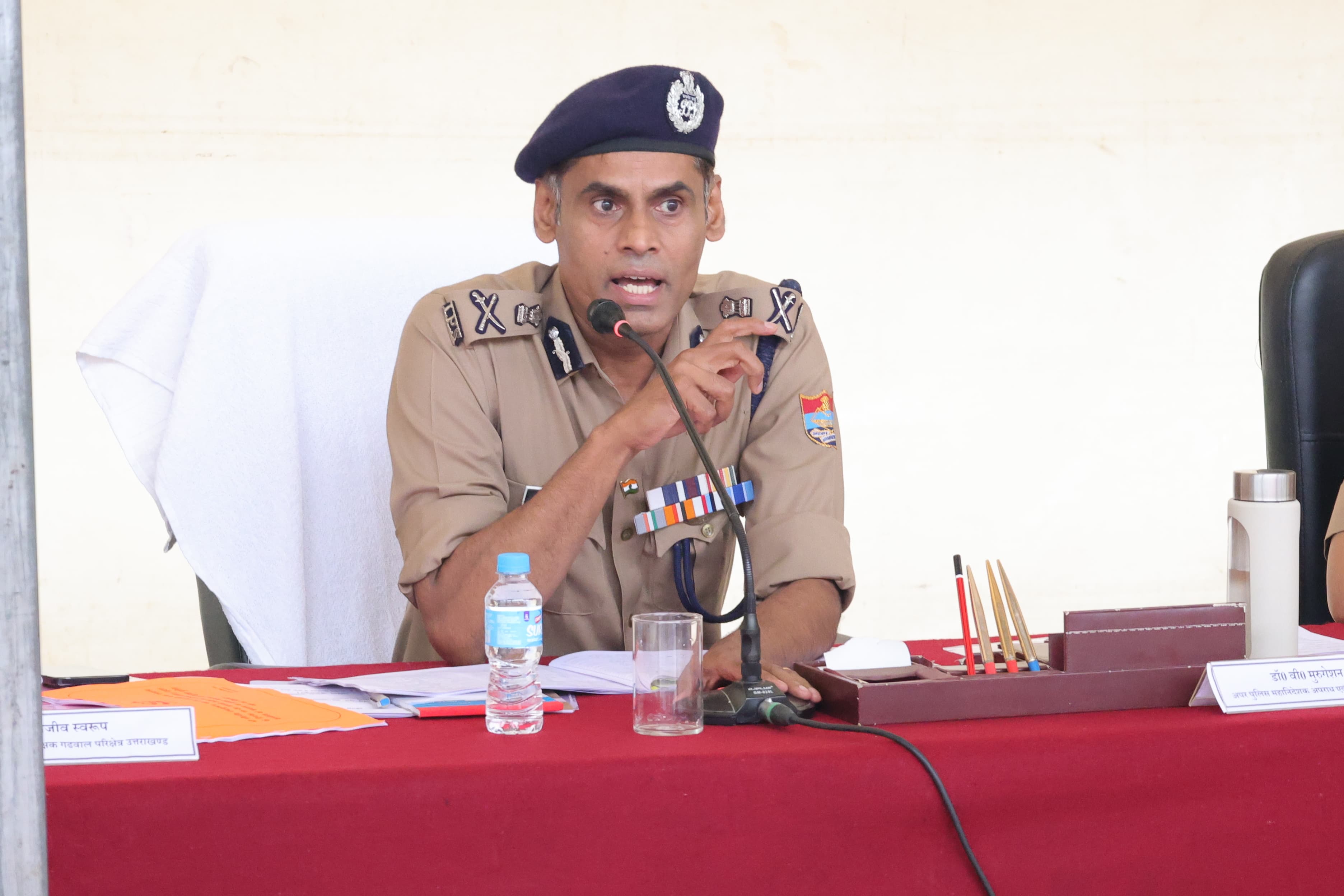 वीवीआइपी भ्रमण को लेकर एडीजी ने पुलिस बल को किया ब्रीफ