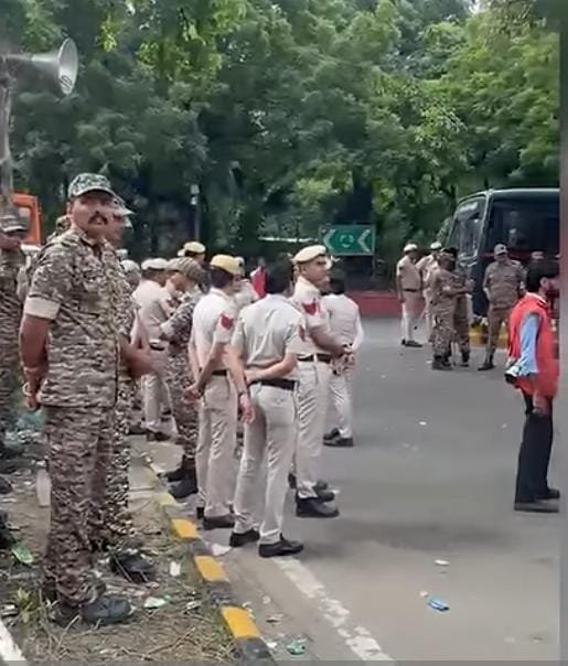 जंतर मंतर में सुरक्षा की 7 लेयर के चलते सीजेपी का प्रोटेस्ट हुआ फेल