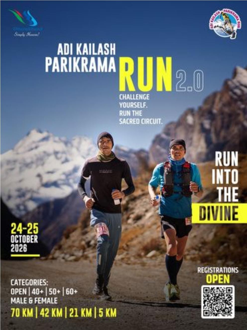 आदि कैलाश परिक्रमा रन 2.0 शूरू, 1100 एथलिट लगा रहे दौड़