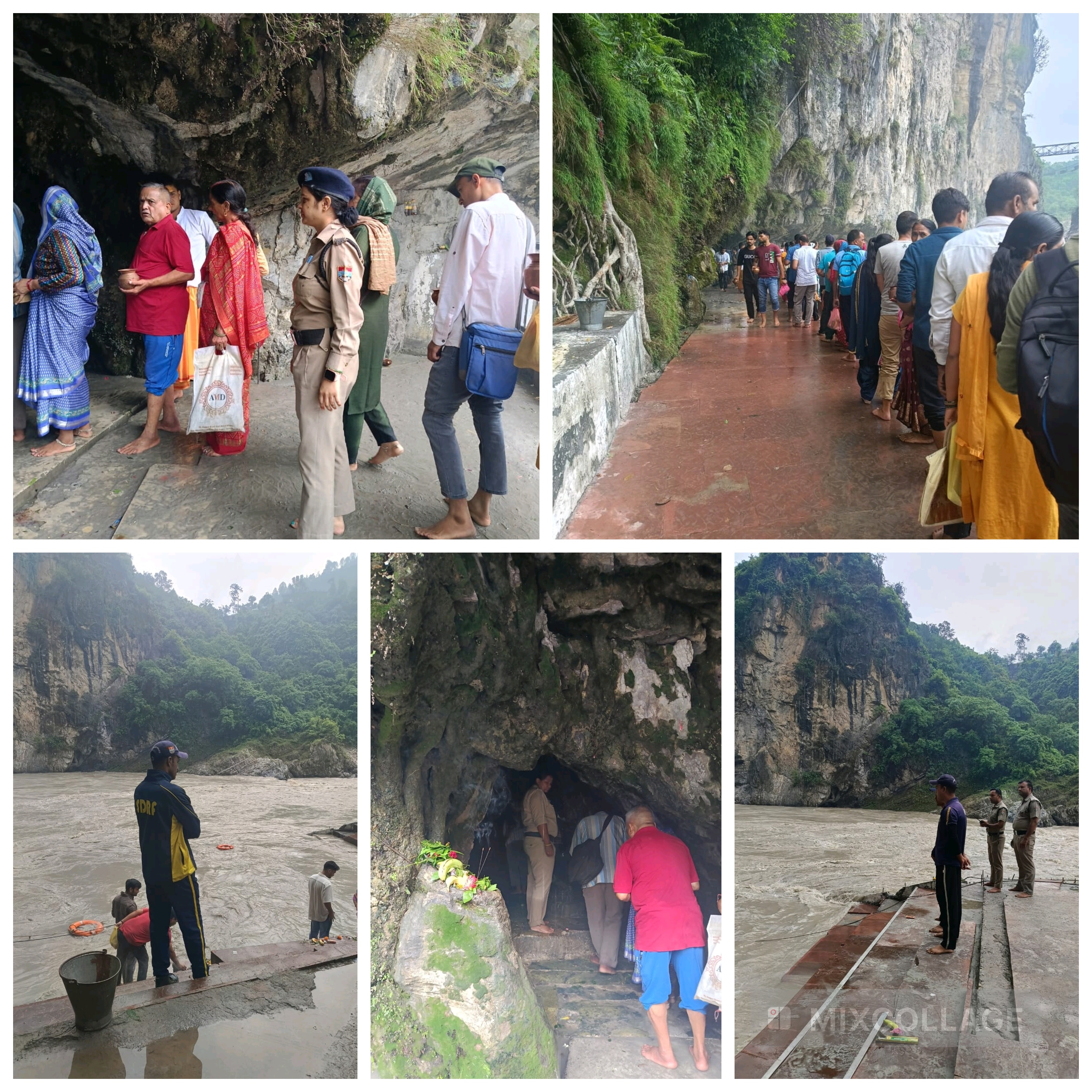 श्रद्धालुओं की सुरक्षा को देखते हुए कोटेश्वर महादेव मंदिर में पुलिस के स्तर से की गयी हैं चाक-चौबंद व्यवस्थाएं